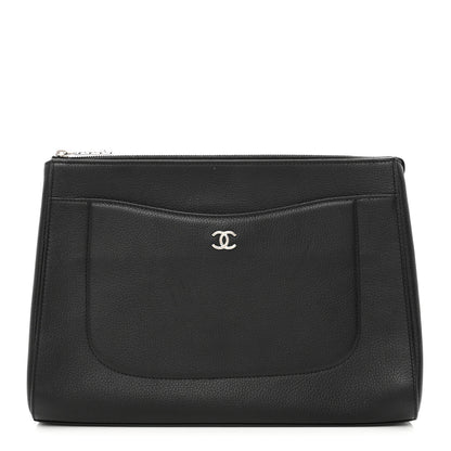 Chanel Grained Calfskin Large Neo Executive Cosmetic Case Black 1 of 7