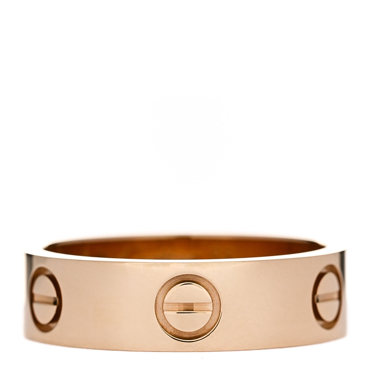 Cartier 18K Yellow Gold 5.5mm LOVE Ring 55 7.25 1 of 4