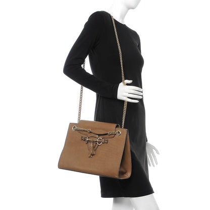 Gucci Saddle Soft Lux Large Emily Chain Shoulder Bag Acero 2 of 10