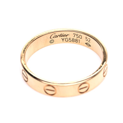Cartier 18K Yellow Gold 3.5mm LOVE Wedding Band Ring 52 6 4 of 7