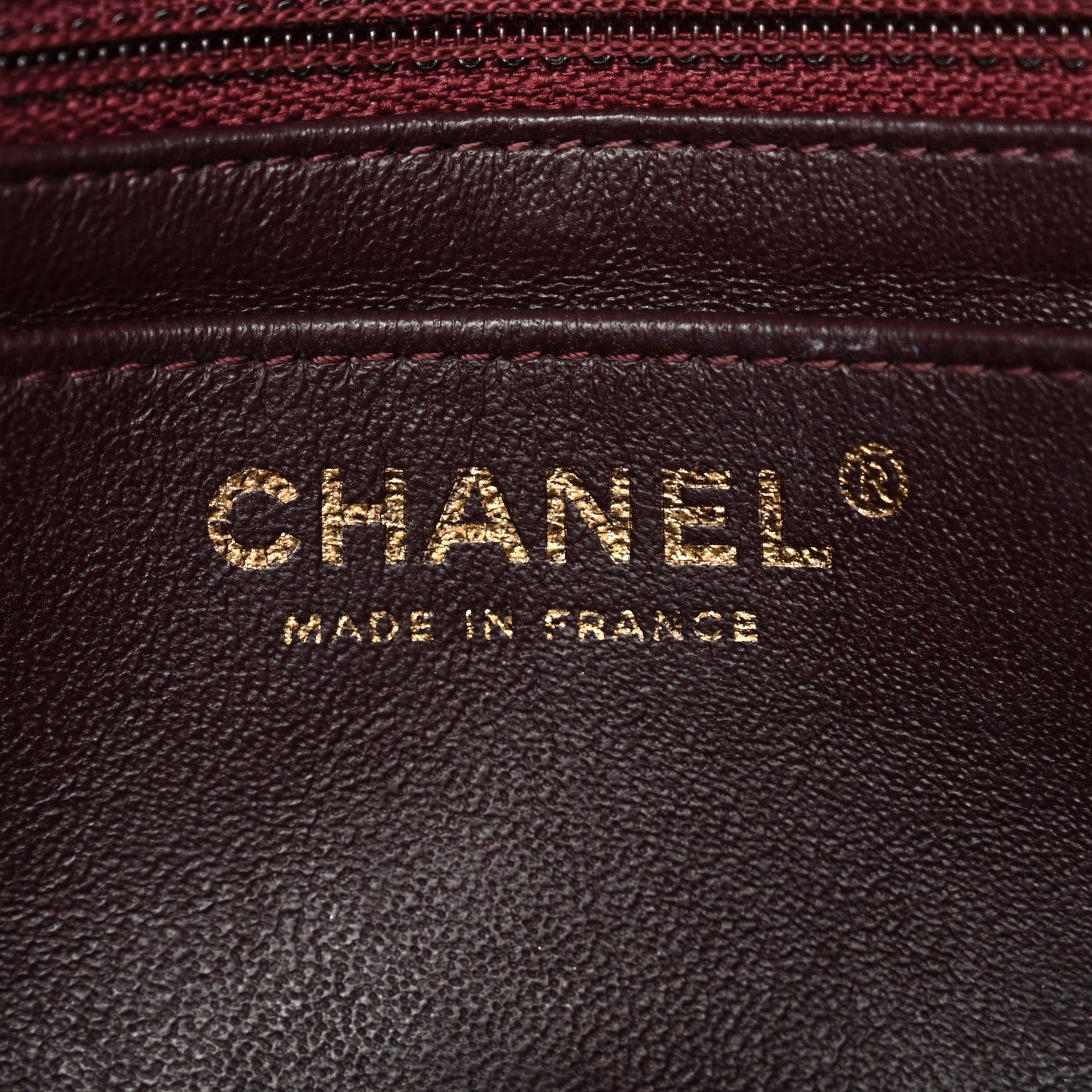Chanel Lambskin Quilted Mini Rectangular Flap Burgundy 6 of 13