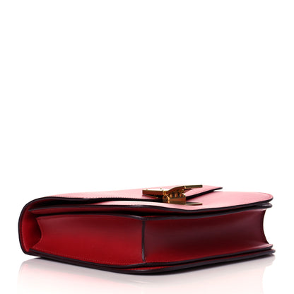 Celine Smooth Calfskin Medium Classic Box Flap Bag Red 4 of 10