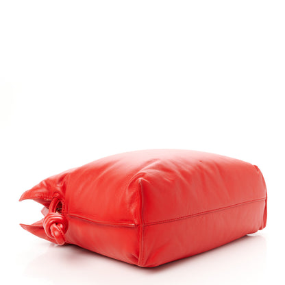 Loewe Calfskin Flamenco Puffer Knot Bag Red 4 of 10