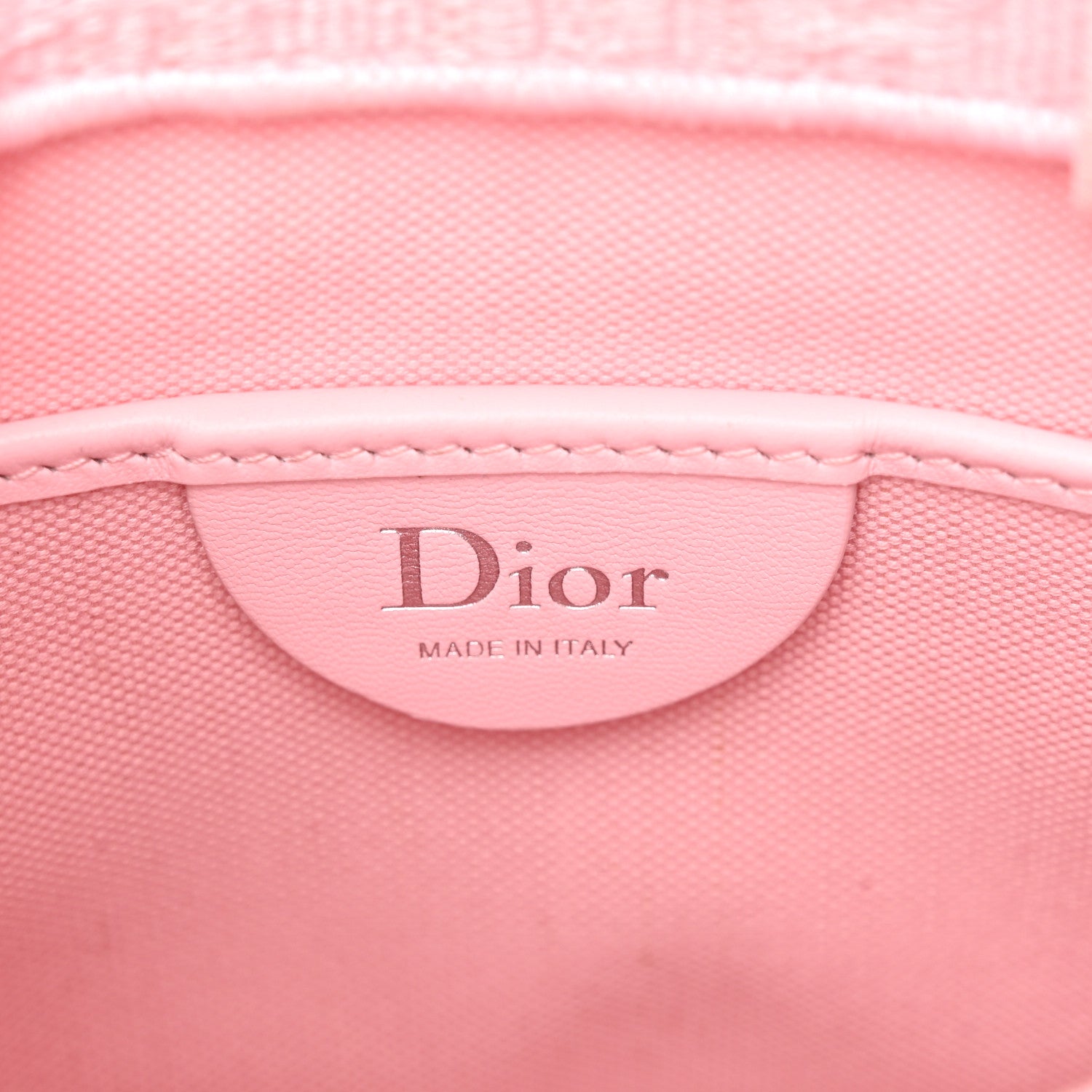 Christian Dior Cotton Toile De Jouy Oblique Embroidered Dior Medaillon Mini Book Tote With Strap Soupir Pink White 6 of 10
