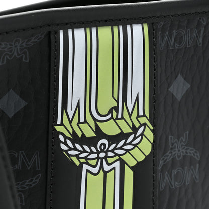 MCM Visetos Medium Liz Reversible Shopper Tote Black 11 of 15