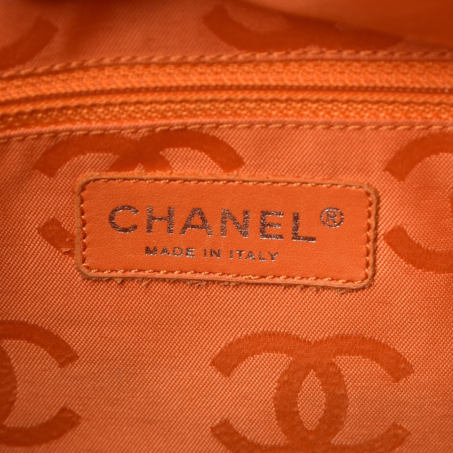 Calfskin Quilted Large Cambon Tote Brown