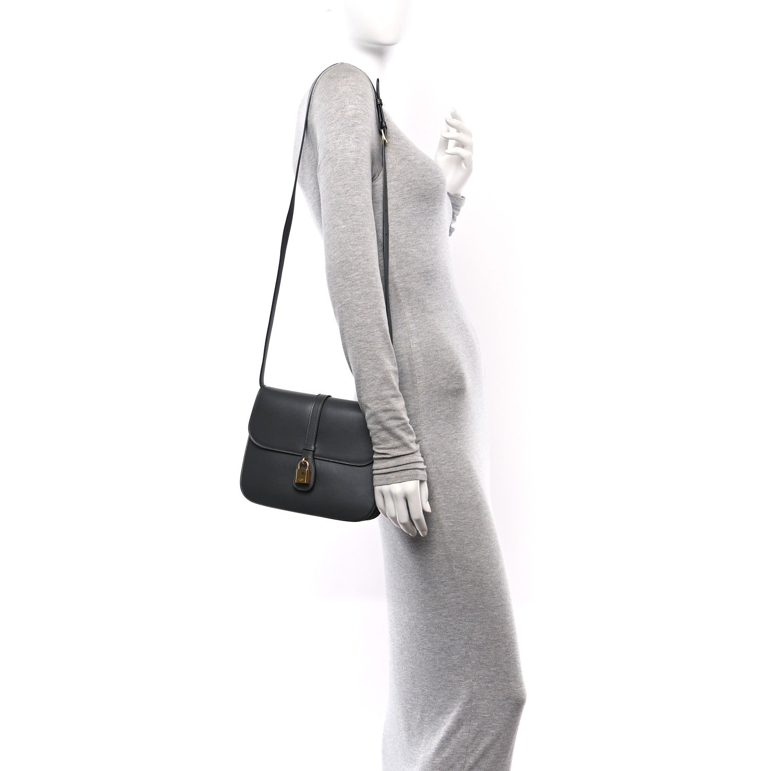 Celine Smooth Calfskin Medium Tabou Anthracite 2 of 11