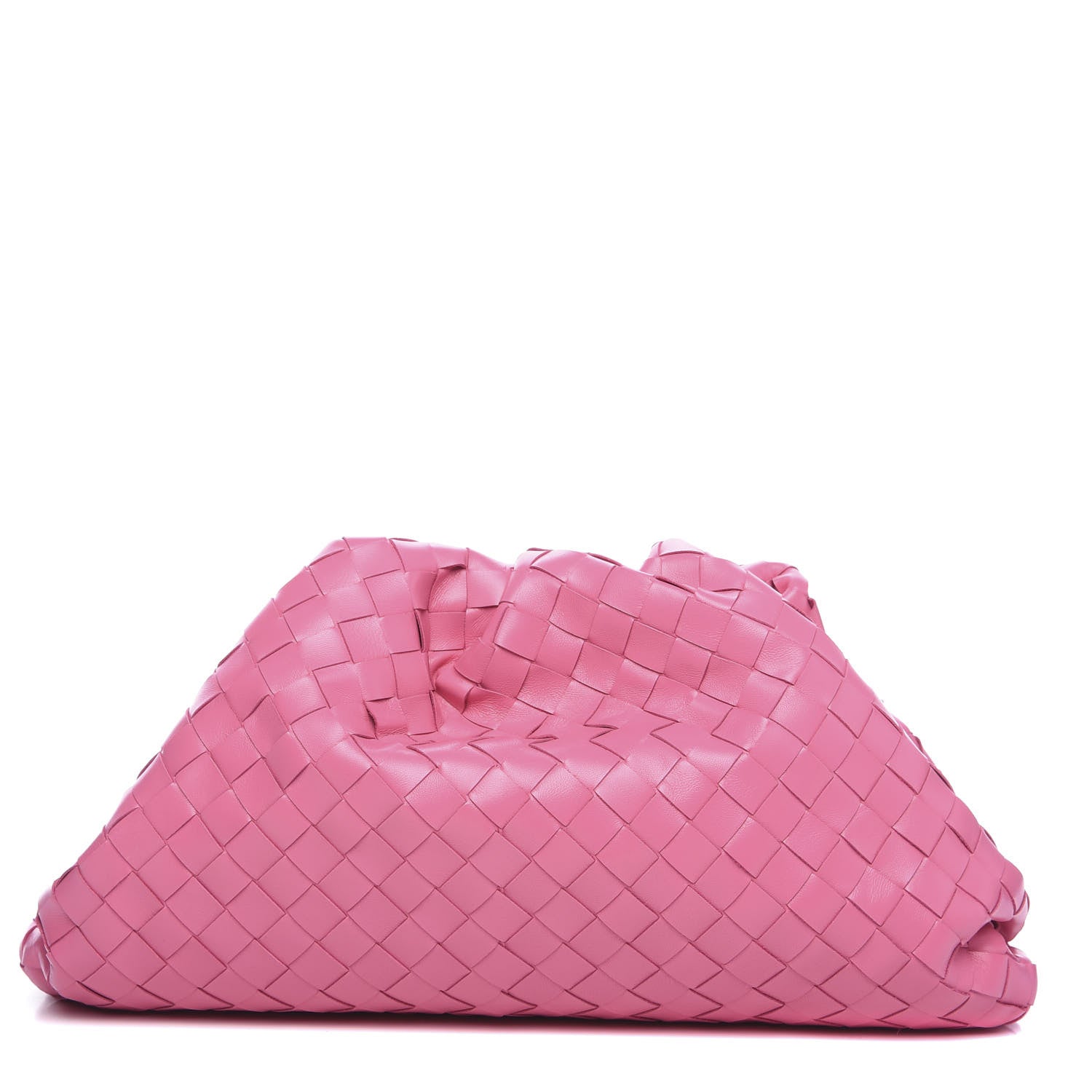Bottega Veneta Nappa Maxi Intrecciato The Pouch Oversized Clutch Pink 1 of 8