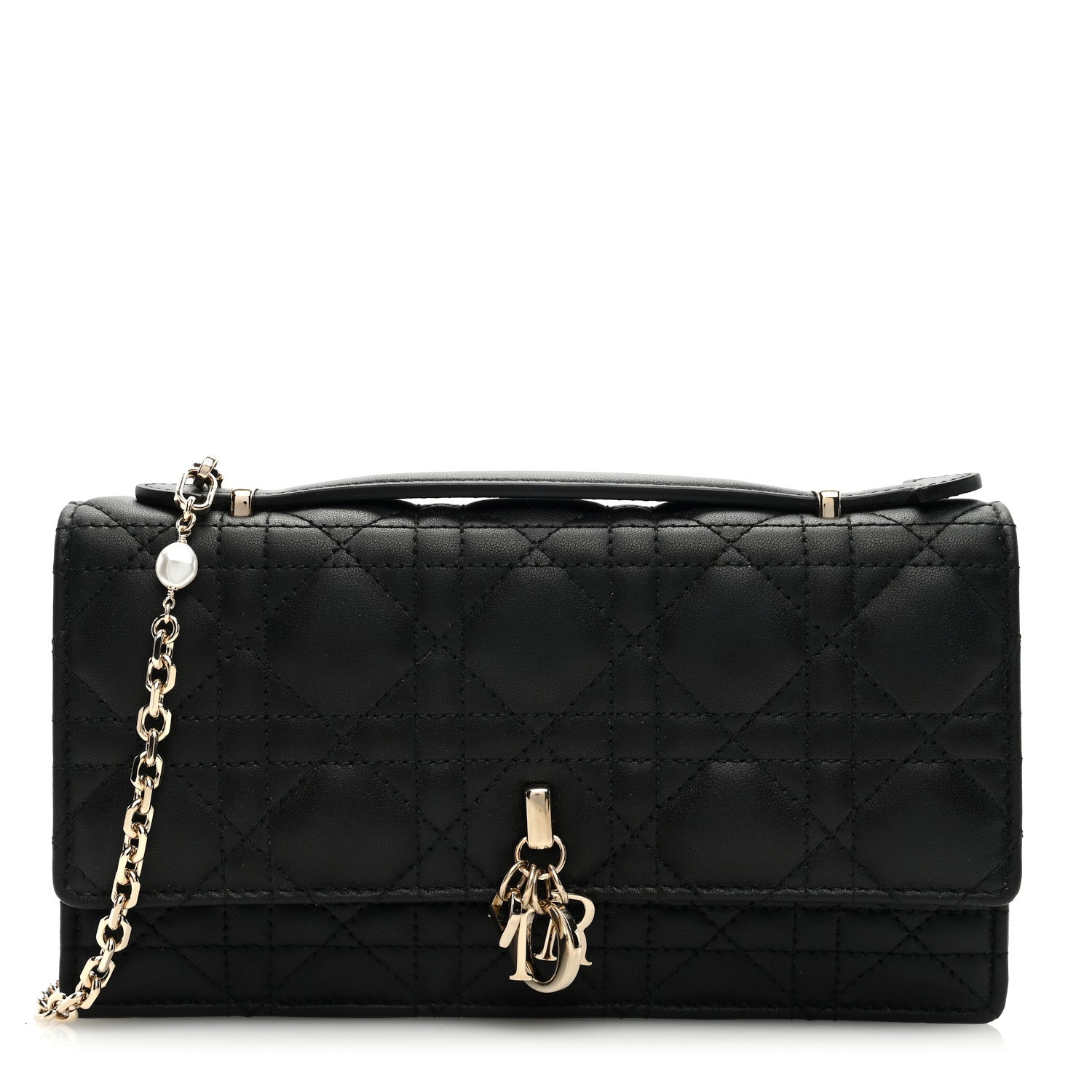 Christian Dior Lambskin Cannage Mini My Dior Bag Black 1 of 8