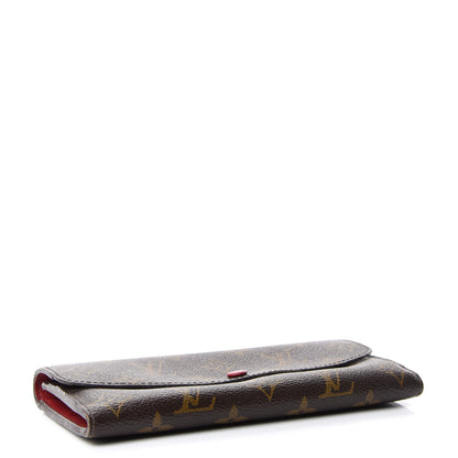 Louis Vuitton Monogram Emilie Wallet Red 4 of 7