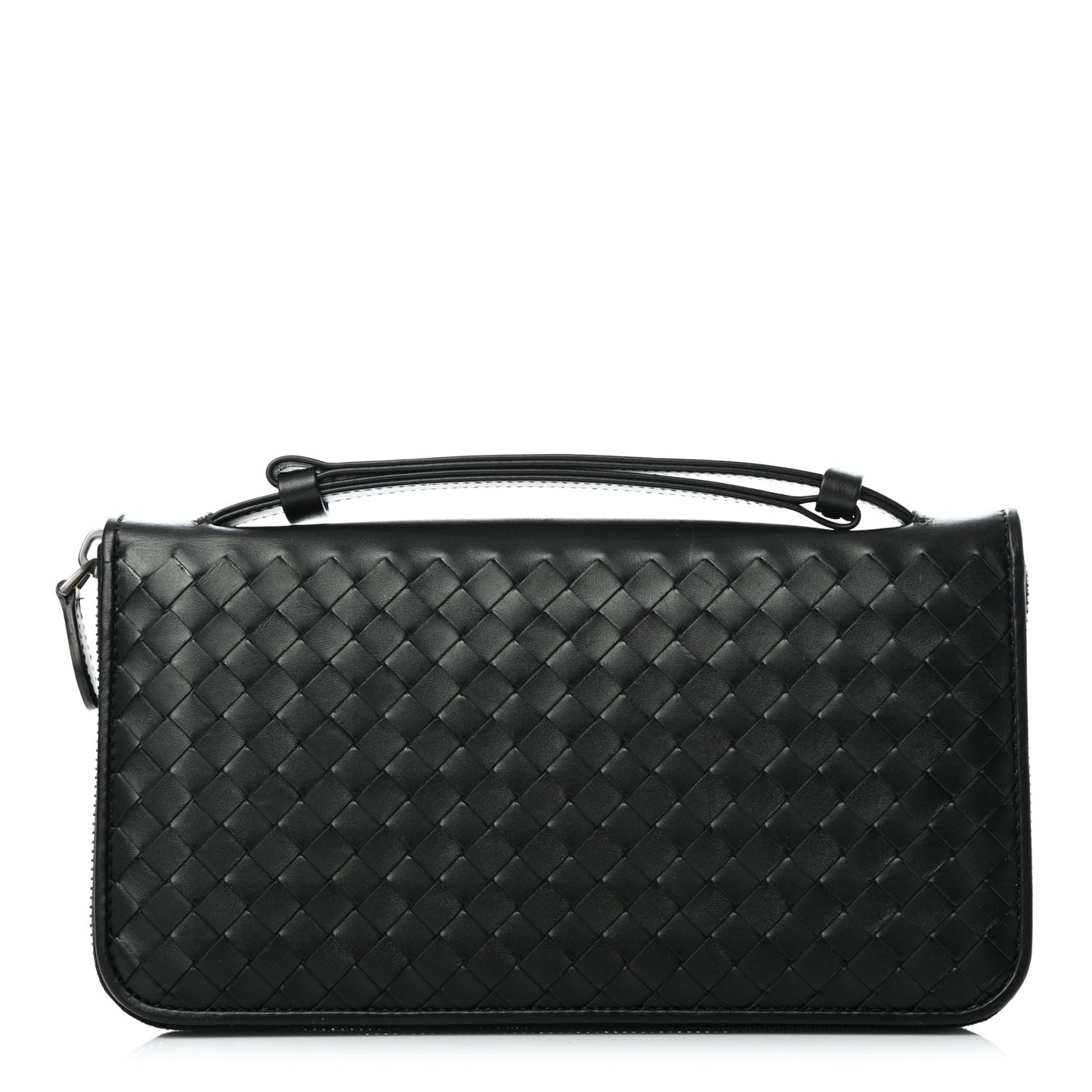 Nappa Intrecciato Travel Organizer Wallet Black