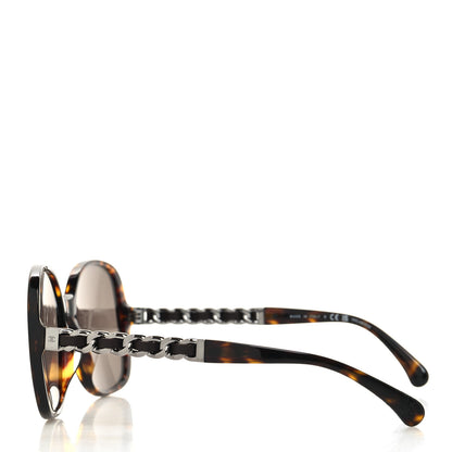 Chanel Acetate Chain Sunglasses 5470-Q-A Dark Havana 3 of 8