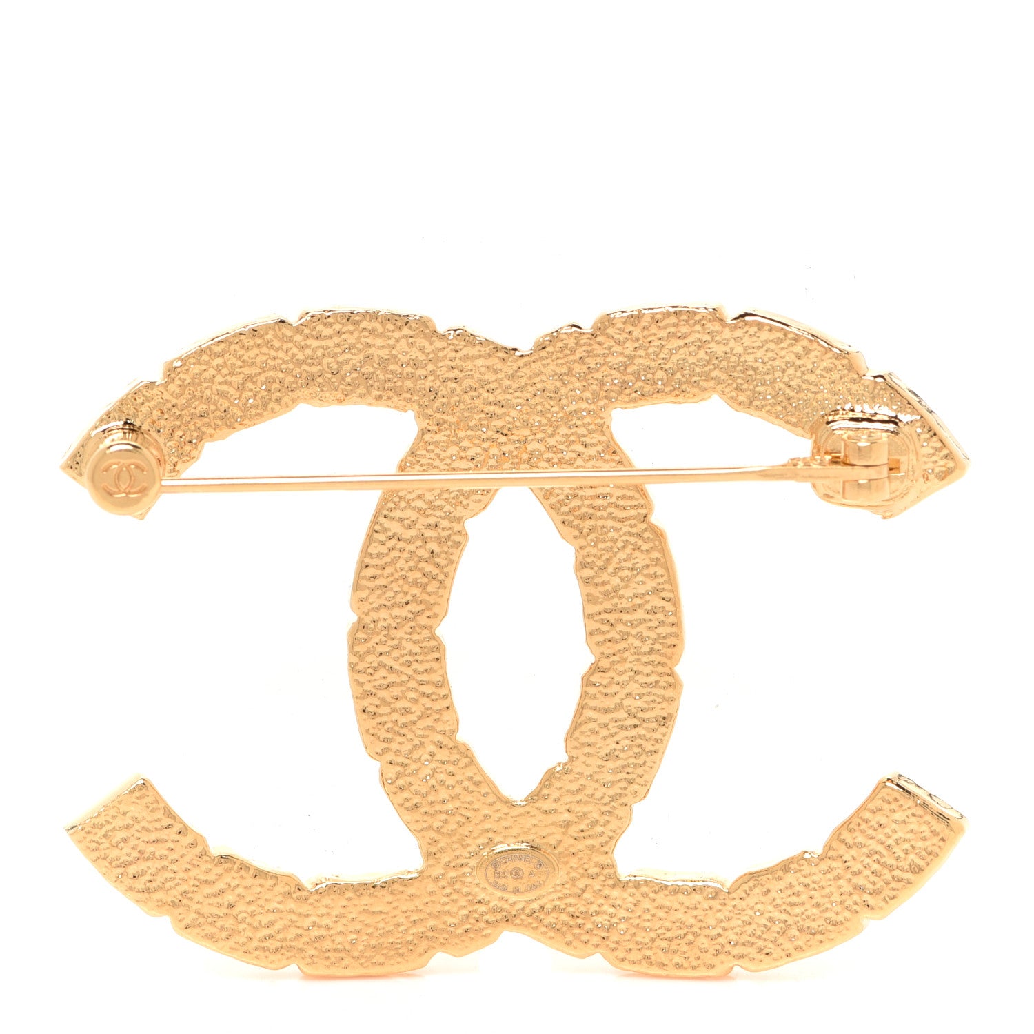 Chanel CC Brooch Gold 3 of 5