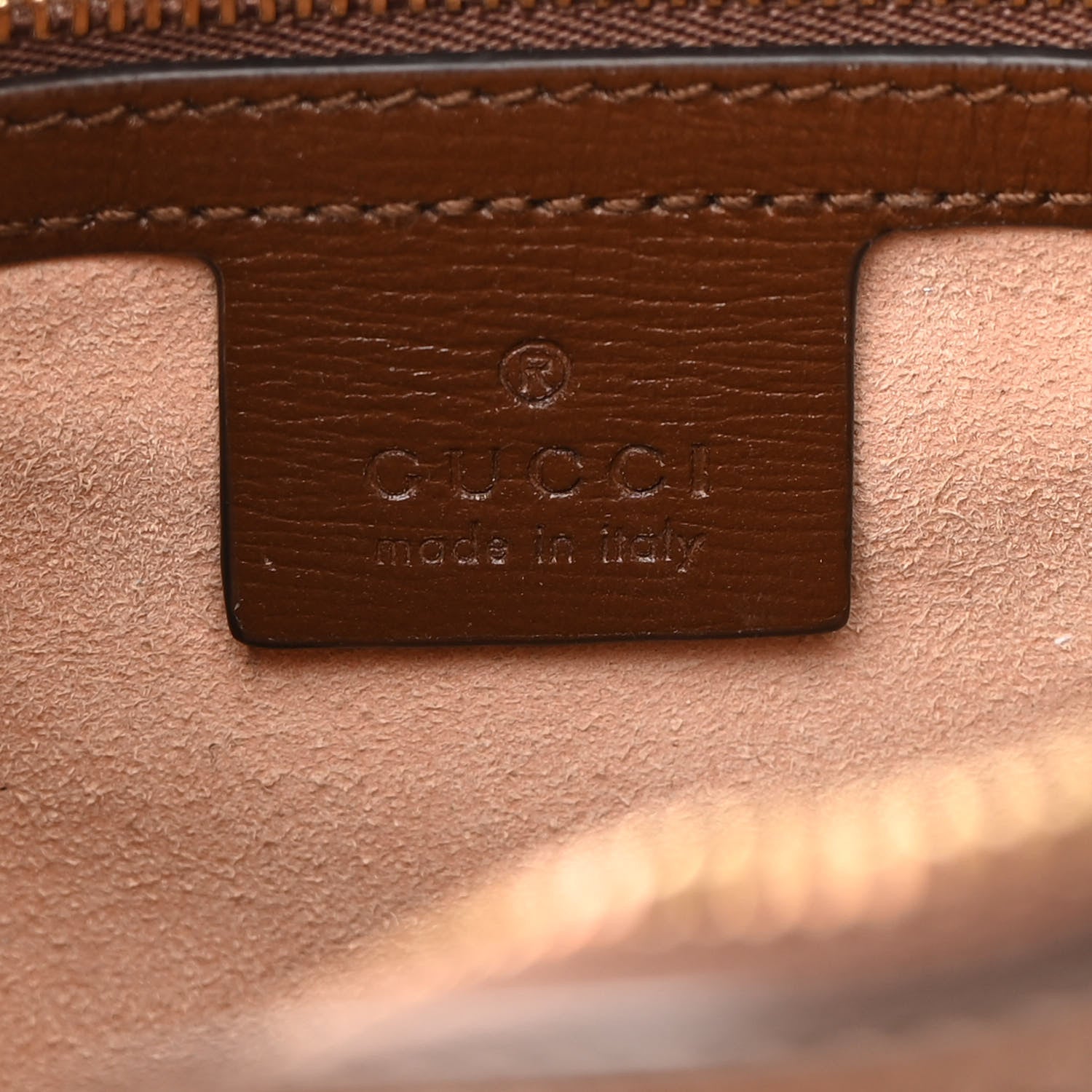 Gucci GG Supreme Monogram Small Horsebit 1955 Shoulder Bag Beige Brown Sugar 6 of 10