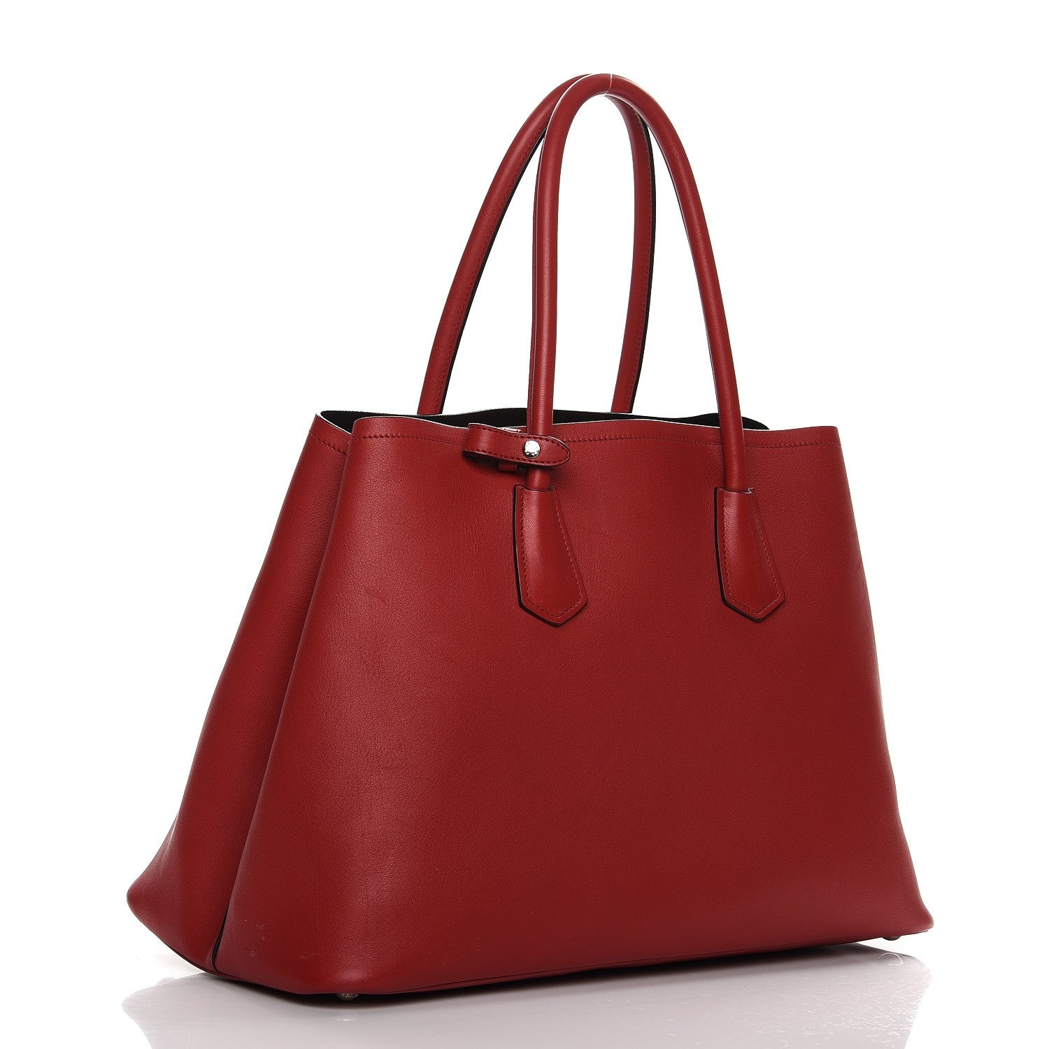 Prada City Calf Double Bag Fuoco Black 3 of 13