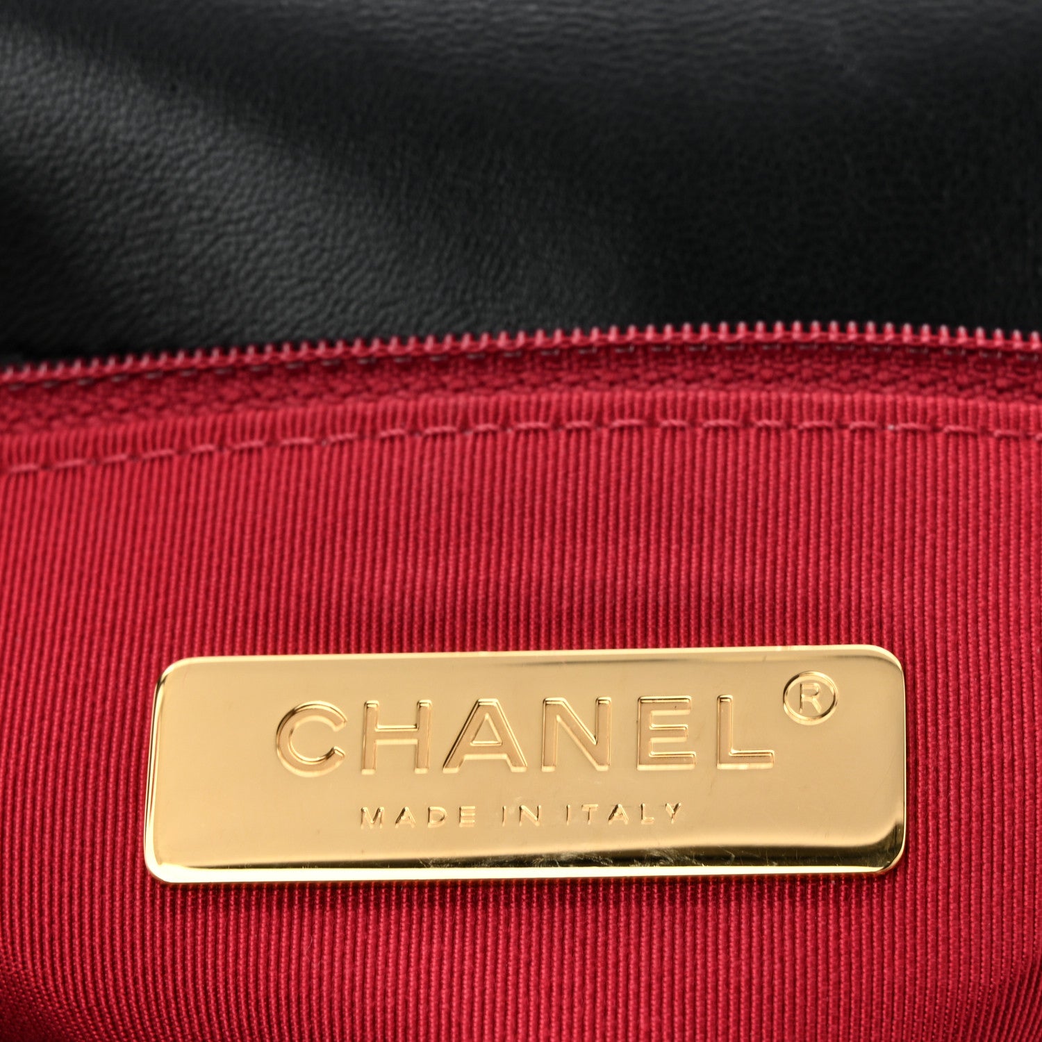 Chanel Shiny Goatskin Quilted Medium Chanel 19 Flap Black 6 of 10