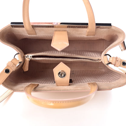 Fendi Vitello Vernice Camoscio Petite 2Jours Tote Make Up 5 of 17