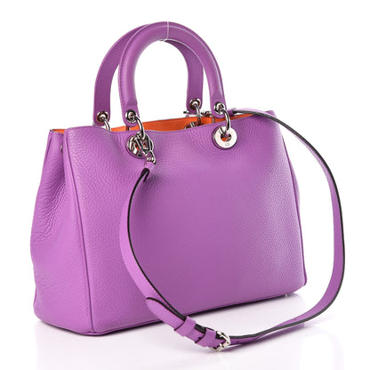 Christian Dior Bullcalf Medium Diorissimo Tote Parme 4 of 16