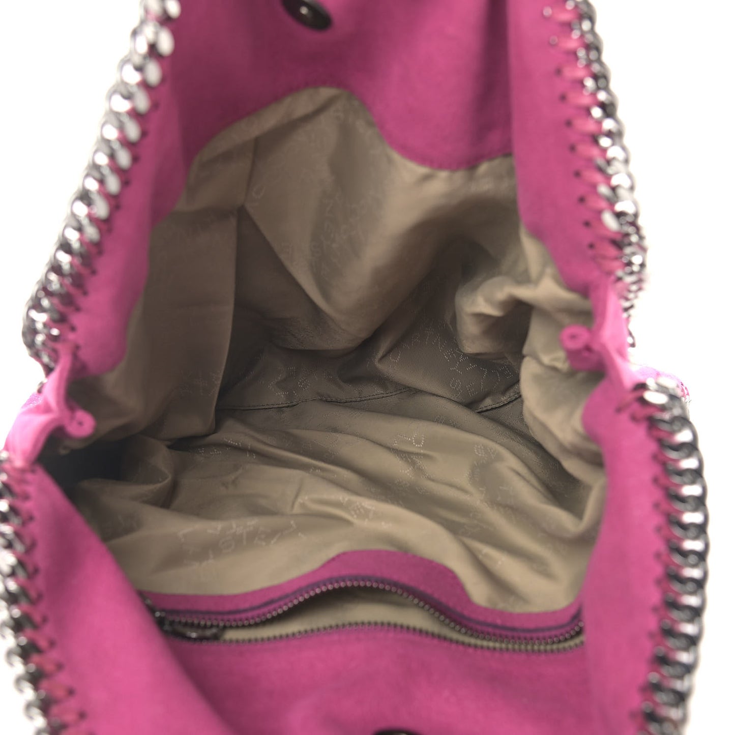 Shaggy Deer Falabella Fold Over Tote Hot Pink