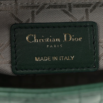 Christian Dior Lambskin Cannage Small My ABCDior Lady Dior Dark Green 6 of 10