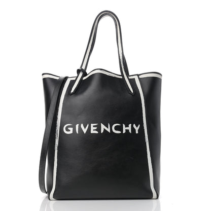 Givenchy Calfskin Logo Print Medium Stargate Shopper Tote Black 3 of 13