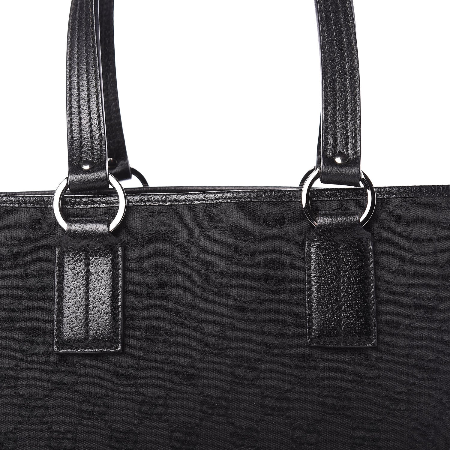 Gucci Monogram Medium Tote Black 10 of 10