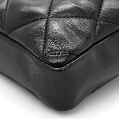 Chanel Lambskin Quilted Flap Waist Belt Bag 75 30 Black 17 of 19