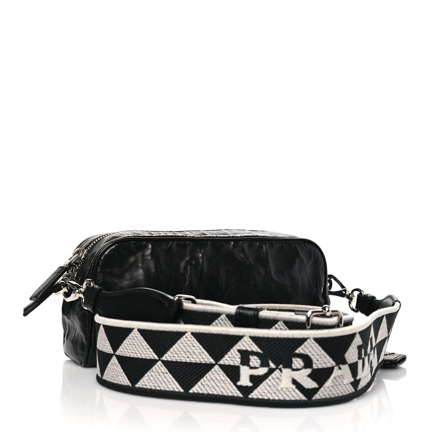 Nappa Antique Multi-Pocket Shoulder Bag Black