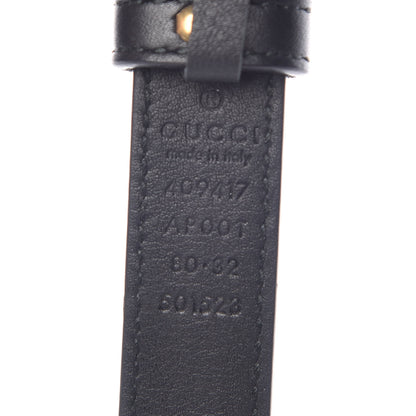 Gucci Calfskin Double G 20mm Belt 80 32 Black 4 of 6