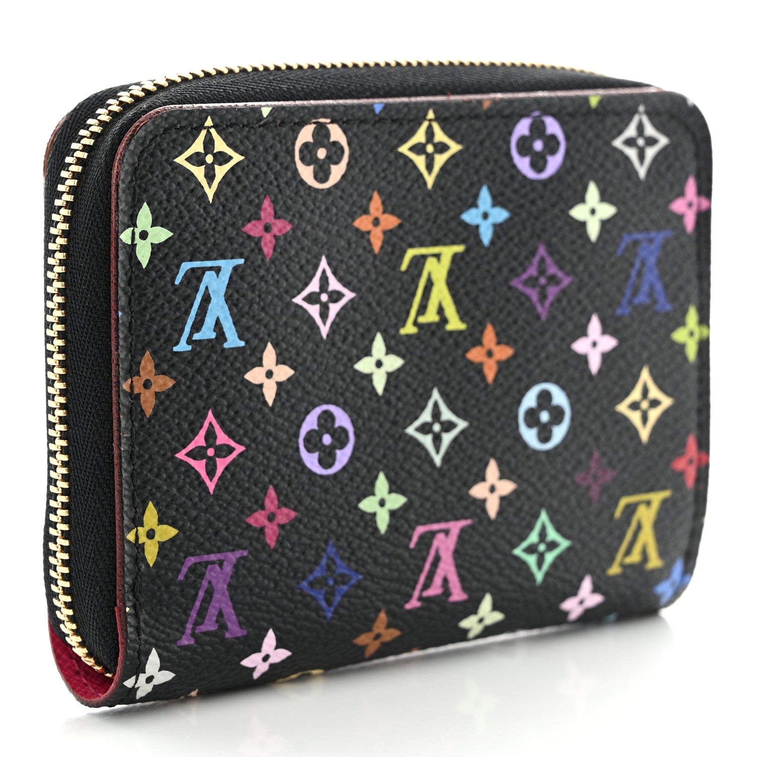 Louis Vuitton Monogram Multicolor Zippy Coin Purse Black Grenade 3 of 7