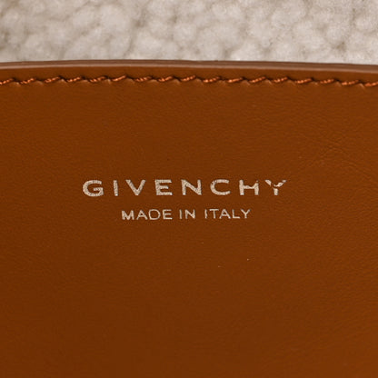 Givenchy Shearling Suede Medium Soft Lock Antigona Shoulder Bag Tan 6 of 8