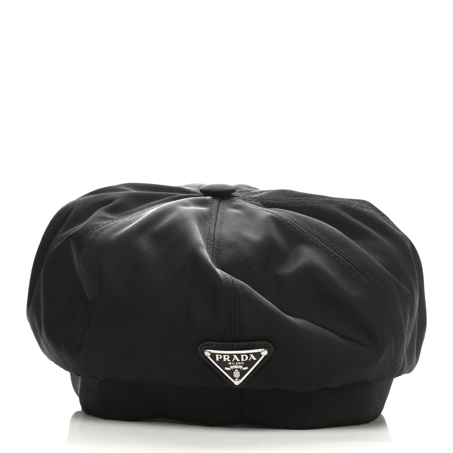 Prada Re-Nylon Newsboy Hat M Black 5 of 9