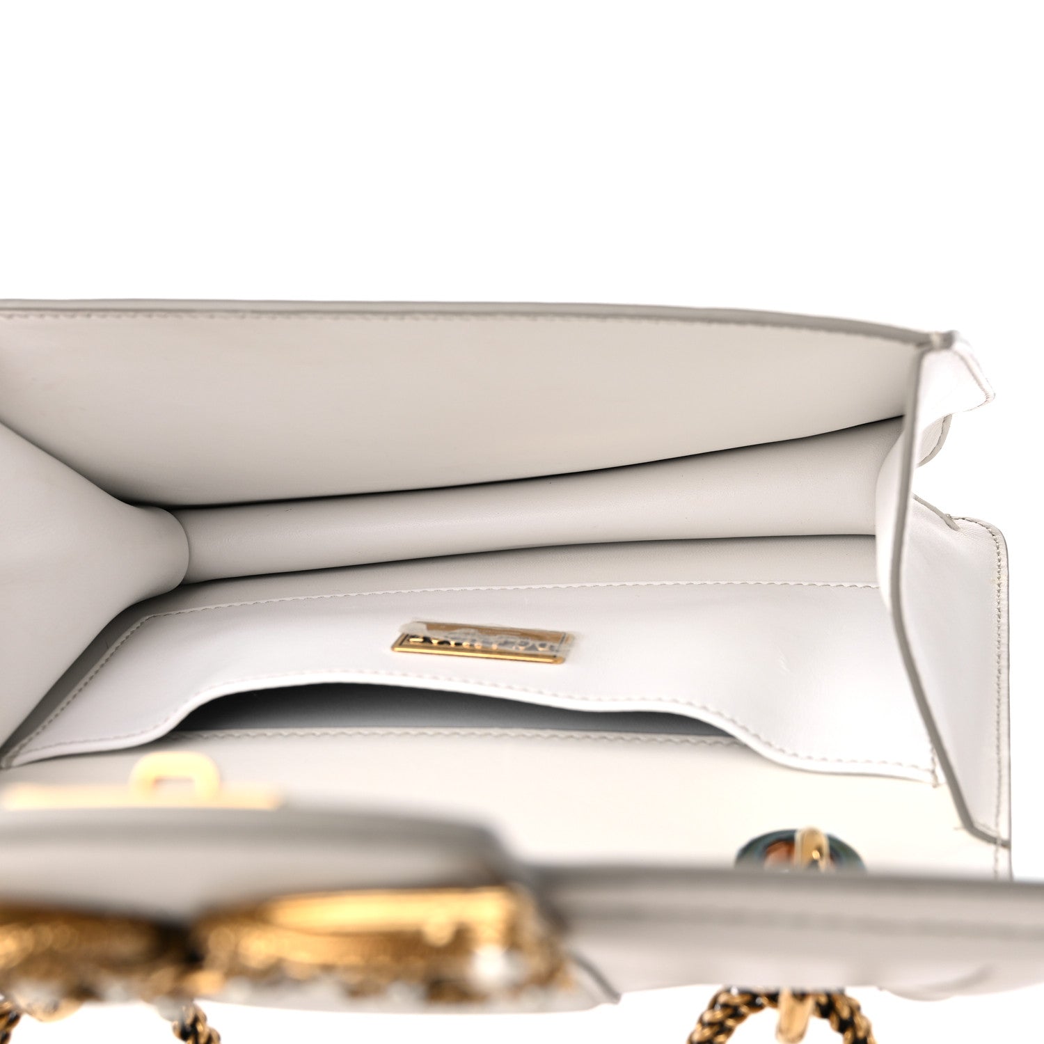 Dolce & Gabbana Smooth Calfskin Small DG Amore Envelope Bag White 5 of 8
