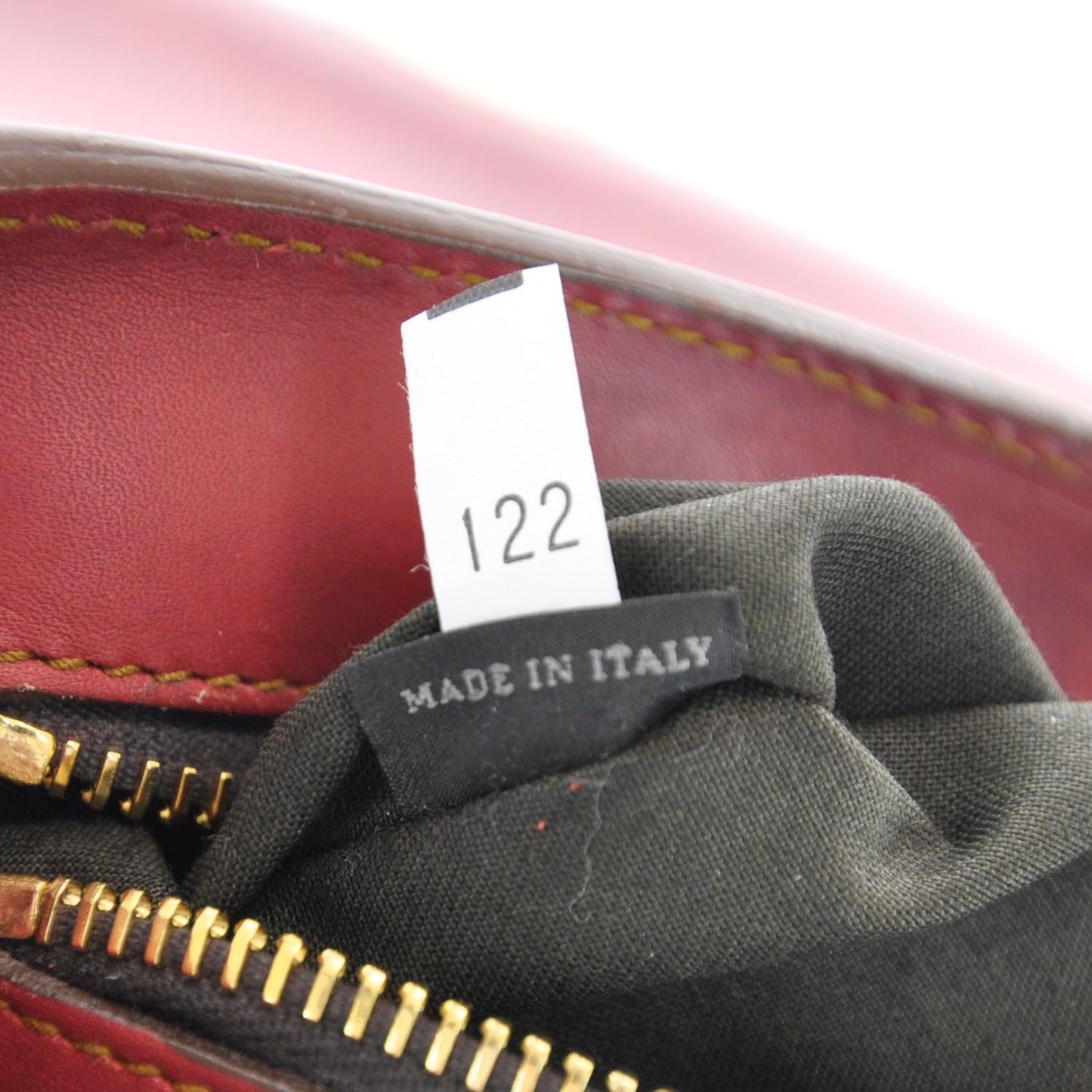 Leather Front Pocket Satchel Red