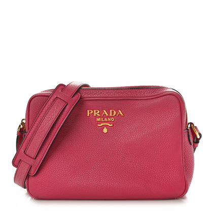 Prada Vitello Phenix Camera Bag Peonia 1 of 9