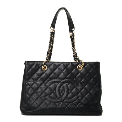 Chanel Caviar Quilted Grand Shopping Tote GST Black 1 of 9