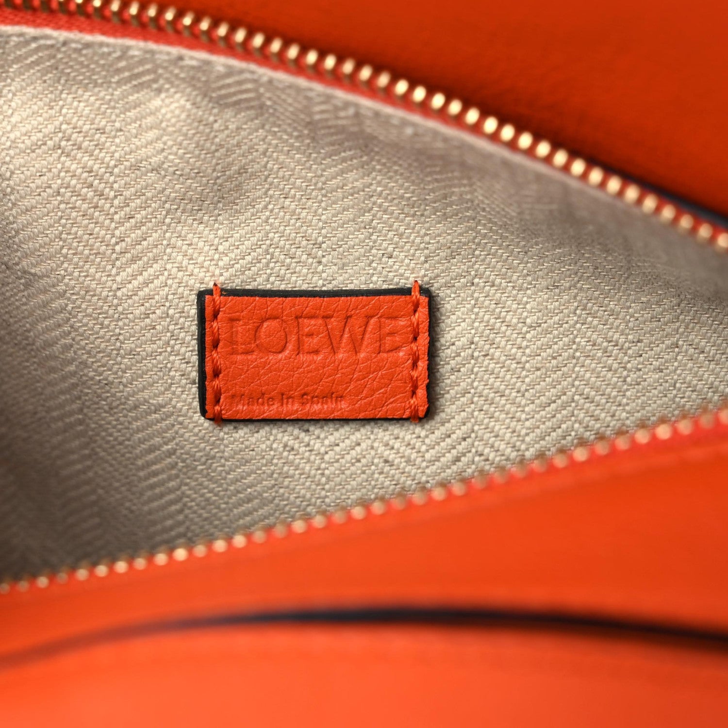Loewe Calfskin Mini Puzzle Bag Orange 8 of 10