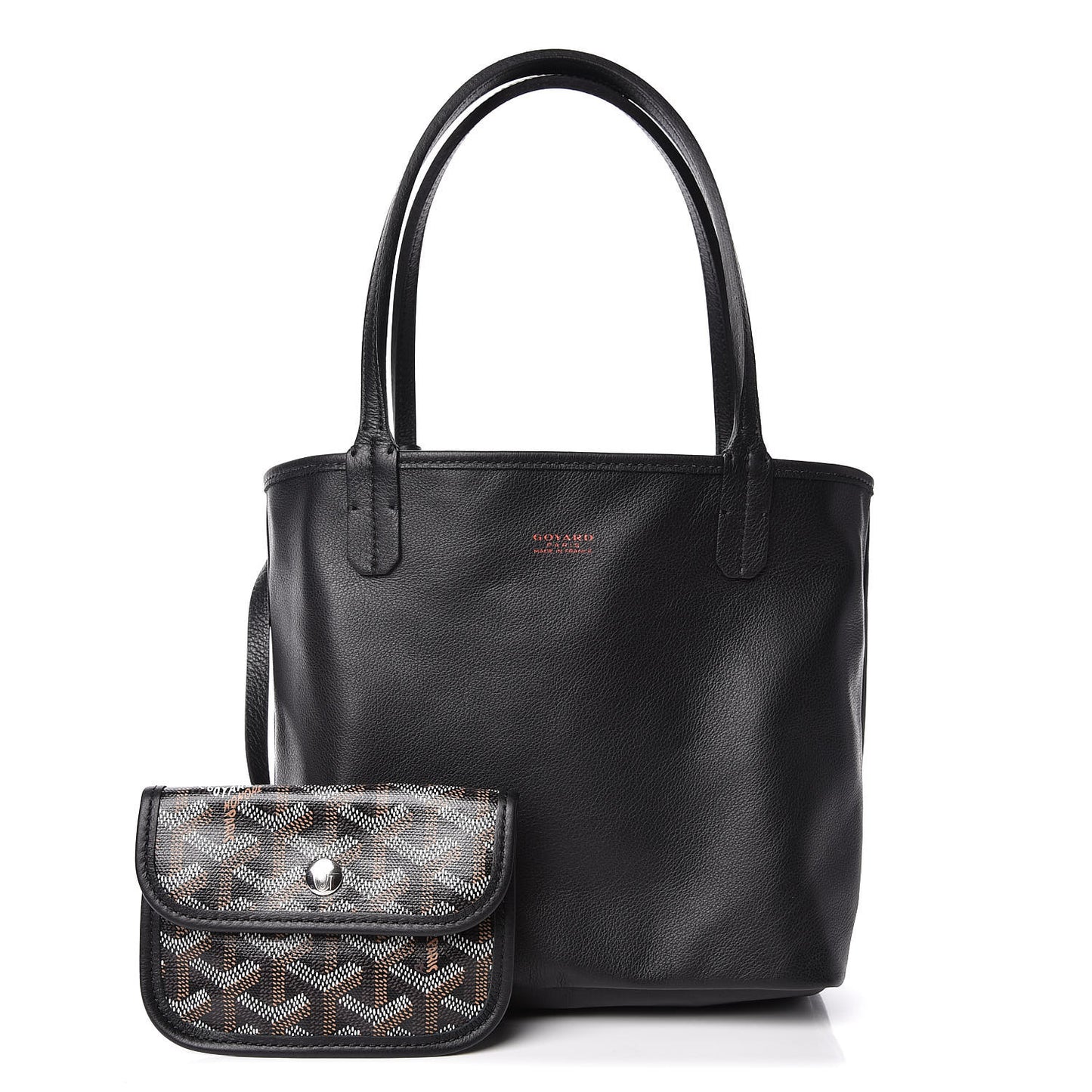 Goyardine Reversible Mini Anjou Black