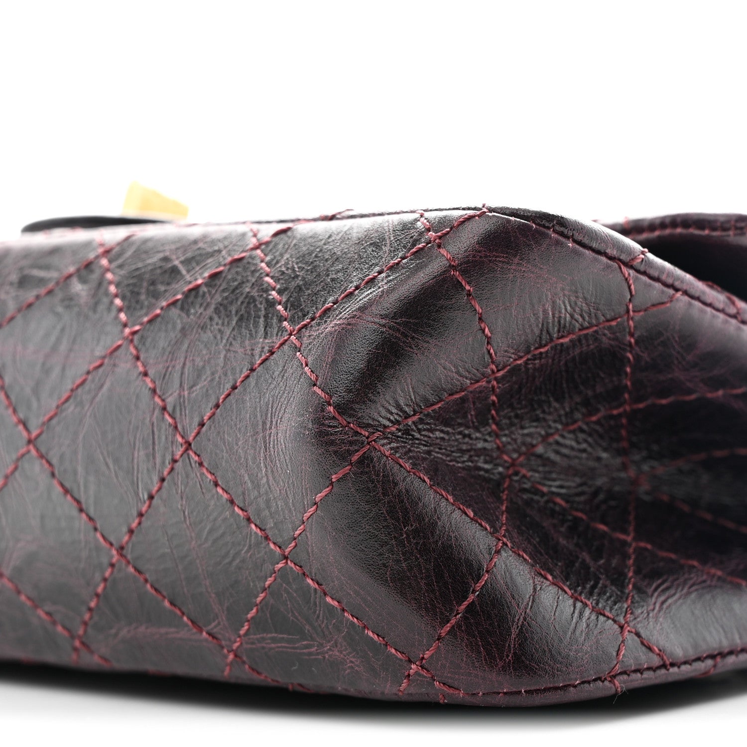 Chanel Aged Calfskin Quilted 2.55 Reissue 225 Flap Dark Burgundy 10 of 10