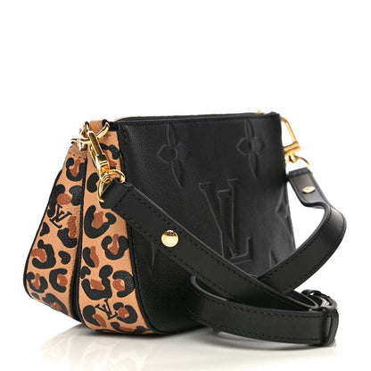 Louis Vuitton Empreinte Monogram Giant Wild At Heart Multi Pochette Accessories Black 2 of 13