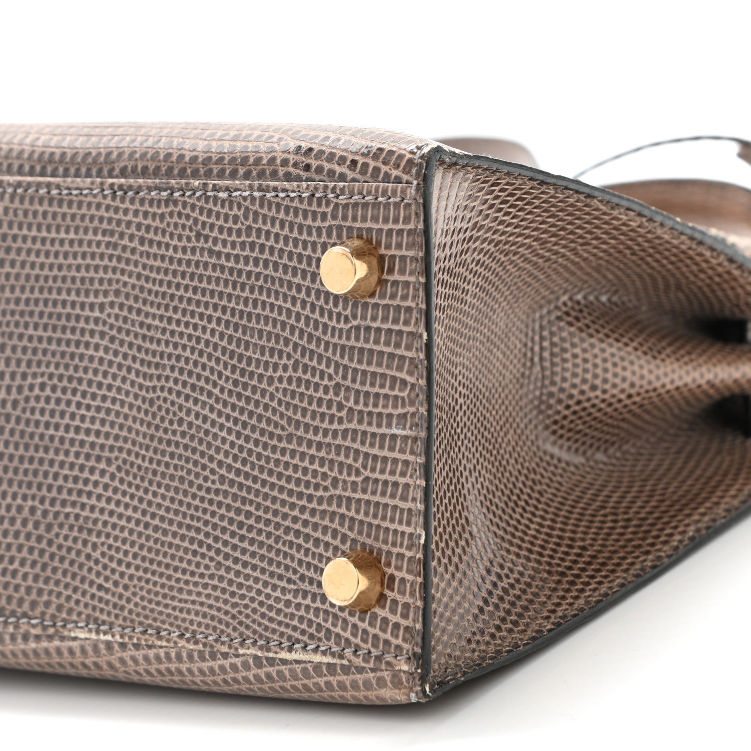 Hermes Lizard Niloticus Kelly Sellier 25 Gris Fonce 10 of 21