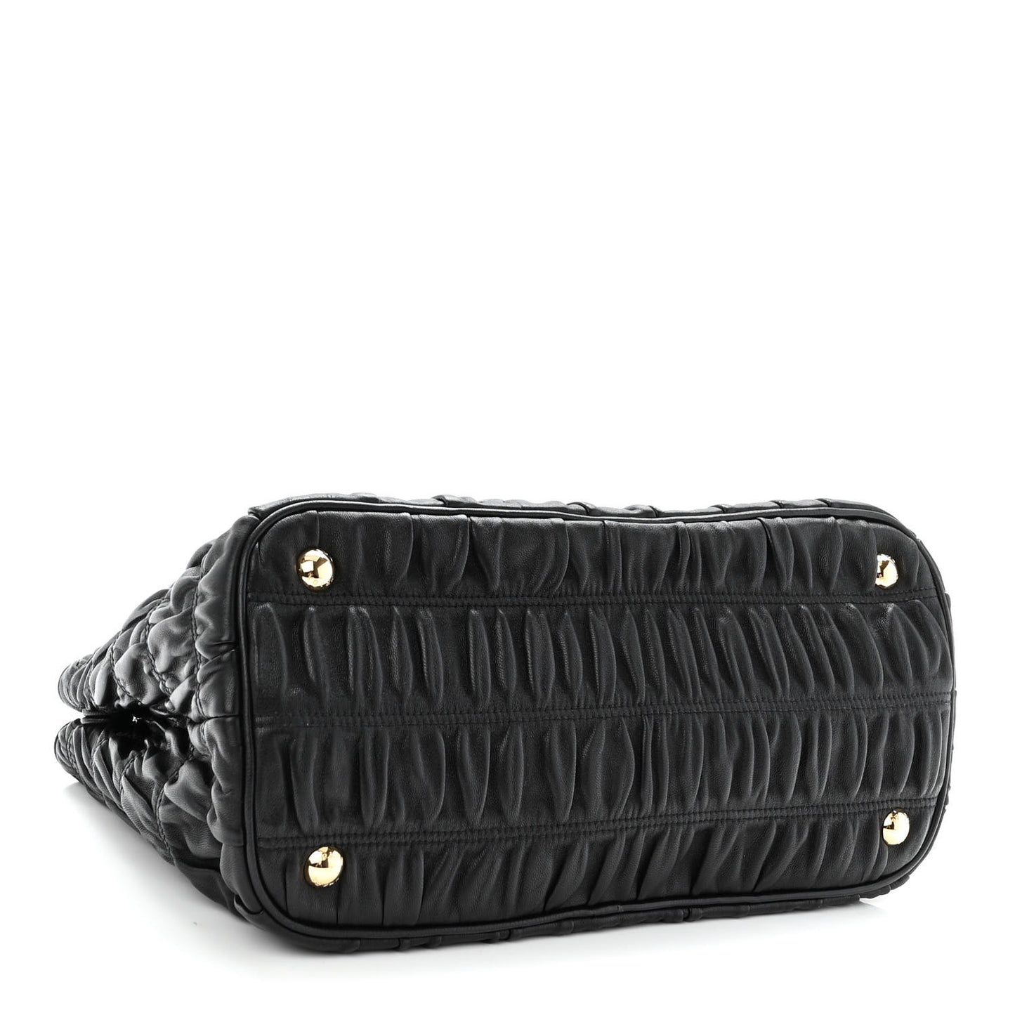 Nappa Gaufre Tote Black