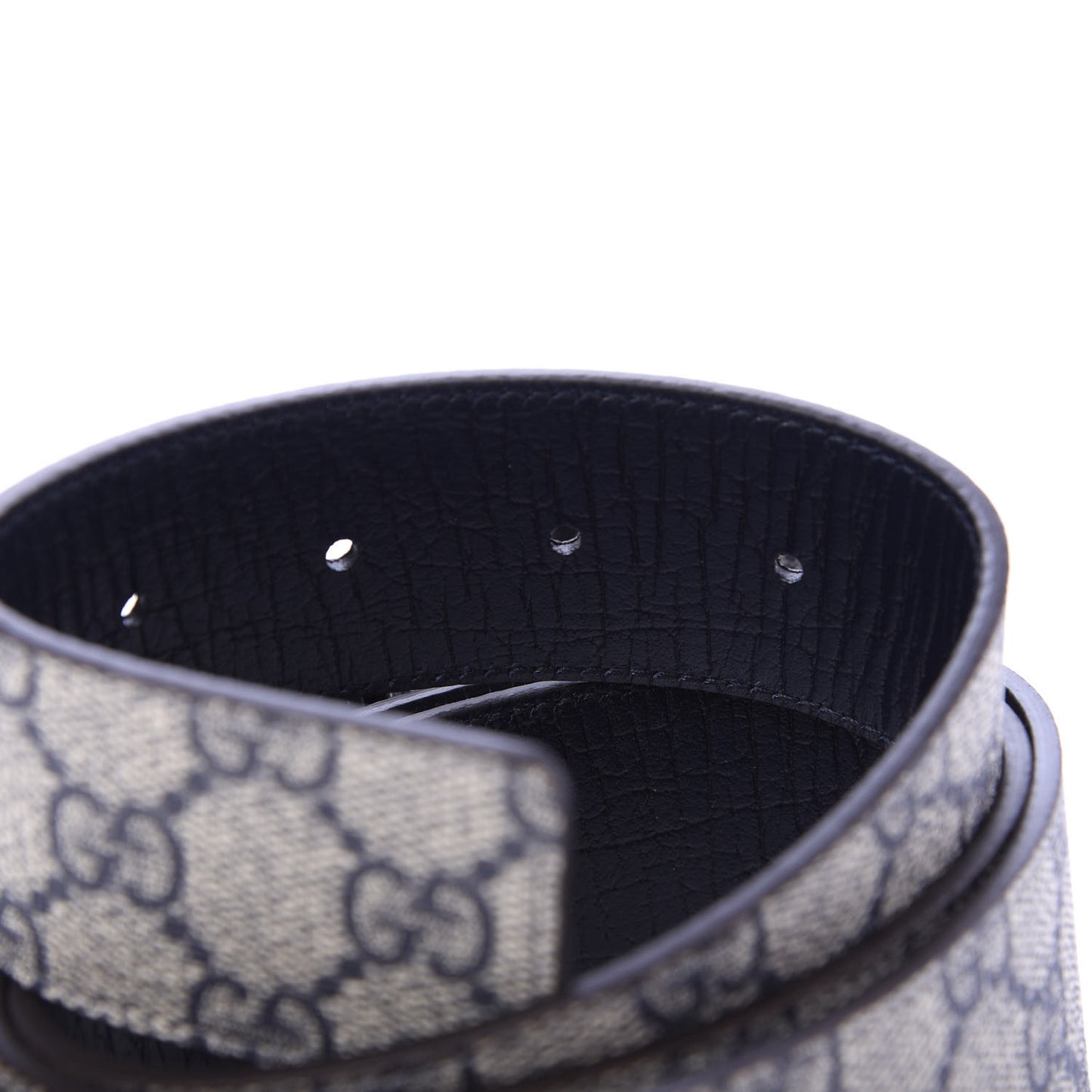 GG Plus Monogram Interlocking G Belt 100 40 Navy