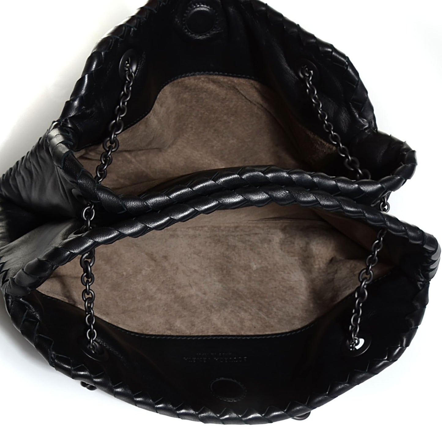Nappa Intrecciato Duo Nero Black