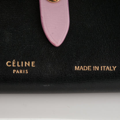 Celine Palmelato Calfskin Strap Folded Card Holder Pink 8 of 8
