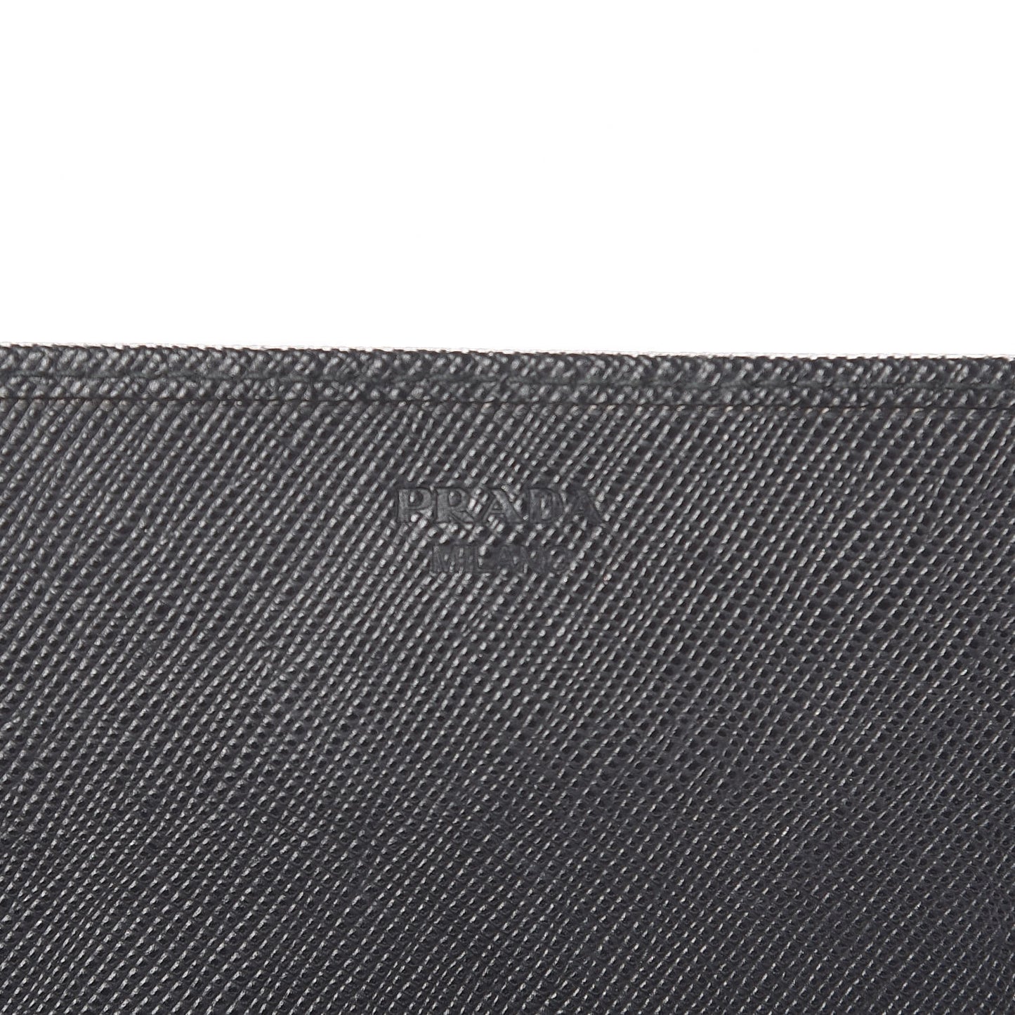 Saffiano Metal Oro Chain Wallet Black