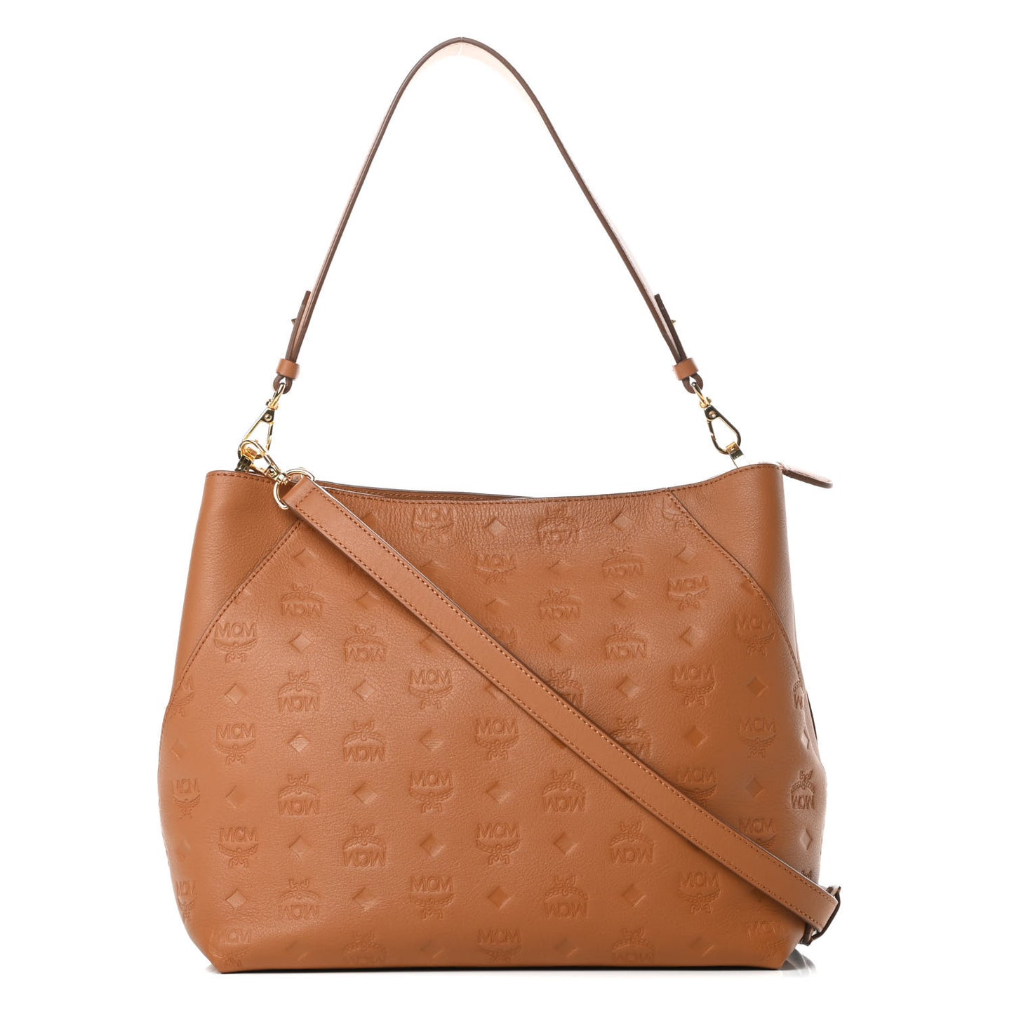 Calfskin Ottomar Monogram Medium Klara Hobo Cognac