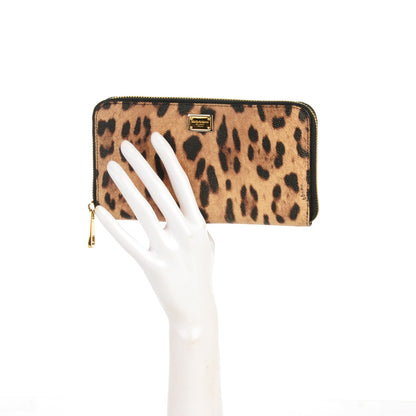 Dolce & Gabbana Dauphine Leopard Print Zip Around Wallet 2 of 6