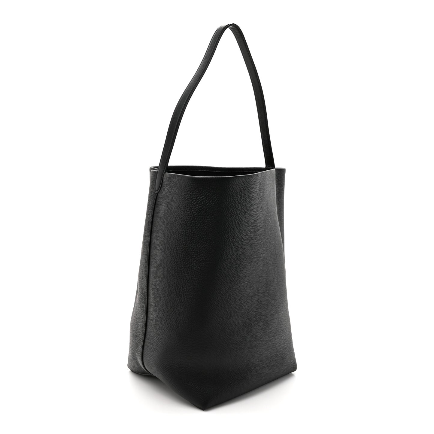 Grained Calfskin Large N/S Park Tote Black