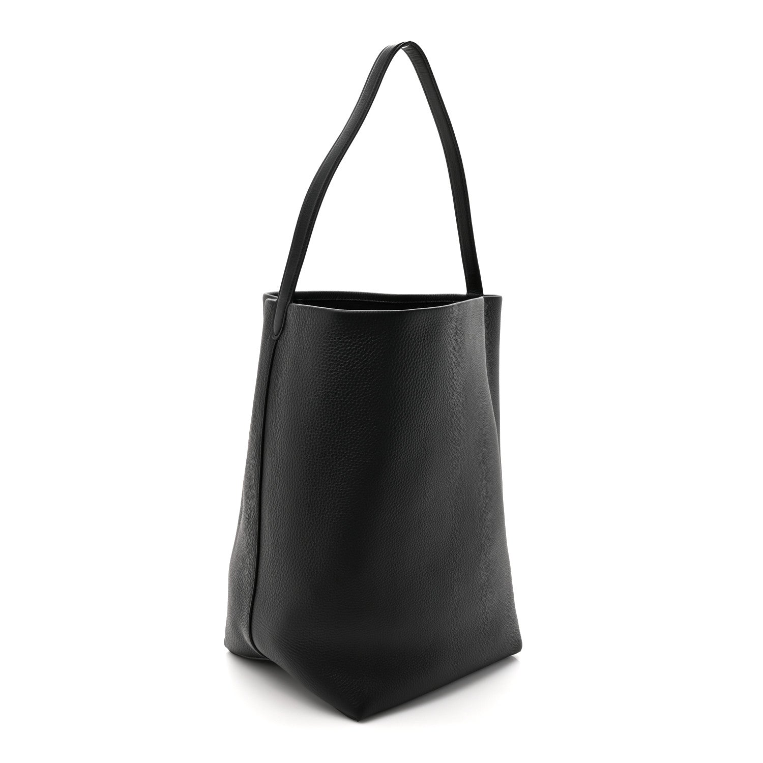 The Row Grained Calfskin Large N/S Park Tote Black 3 of 10